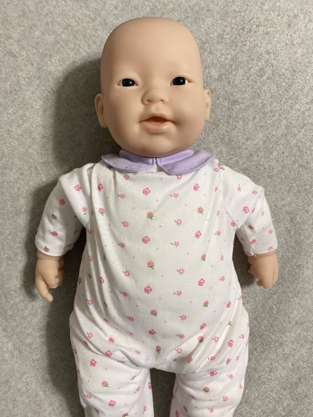 JC TOYS BERENGUER Asian 16" BABY DOLL Fabric Body Realistic Newborn W/Pacifier
